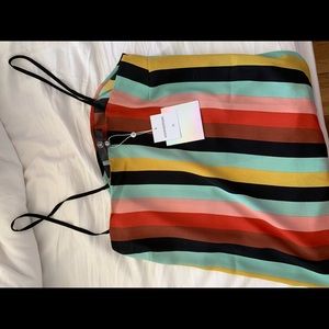 Misguided multi color striped top